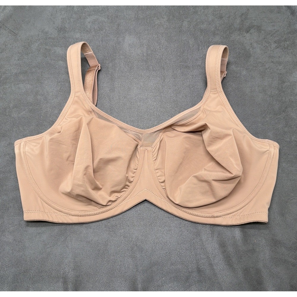 HSIA CoolComfort Smoothing Unlined Underwire Minimizer Bra Dark Beige 38DDD